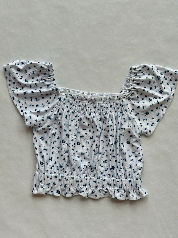 Floral Eyelet Top