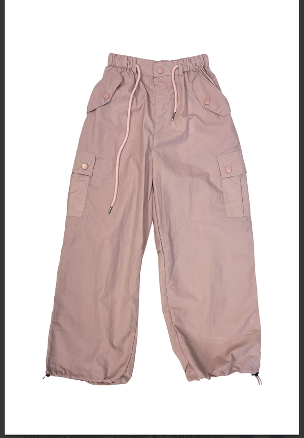 Dusty Pink Cargo Pants