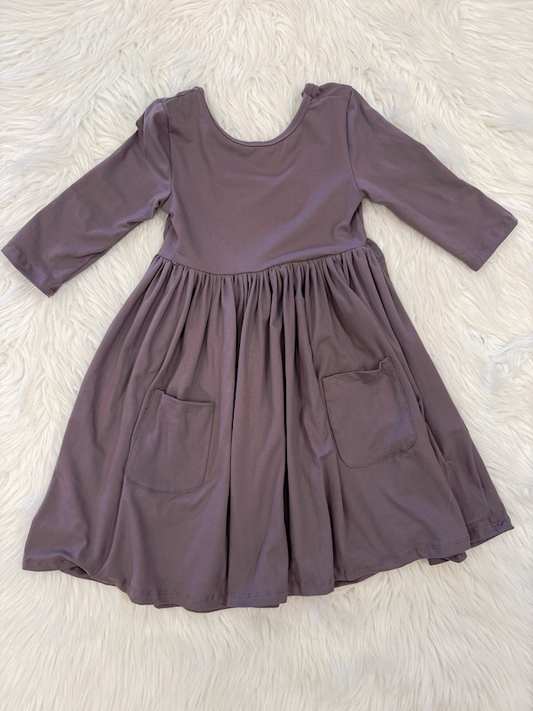 3/4 Sleeve Twirl Dress